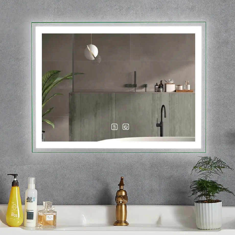 Rectangulum DUXERIT Bathroom Speculum Decorative cum Aluminium Frame